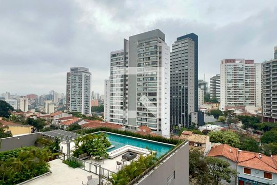 Vista da Varanda de apartamento para alugar com 1 quarto, 37m² em Vila Anglo Brasileira, São Paulo