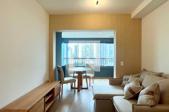 Sala de apartamento para alugar com 1 quarto, 37m² em Vila Anglo Brasileira, São Paulo