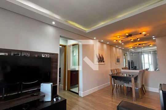 Sala - Sala de Jantar  de apartamento à venda com 2 quartos, 66m² em Parque Sao Vicente, Santo André