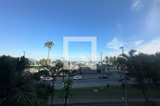 Vista da Sala de apartamento para alugar com 1 quarto, 47m² em Itararé, São Vicente