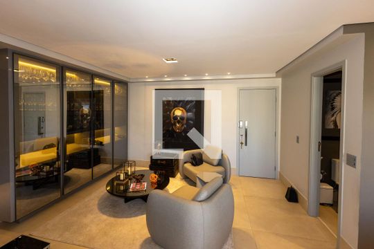 Sala de Estar de apartamento para alugar com 3 quartos, 160m² em Vale do Sereno, Nova Lima