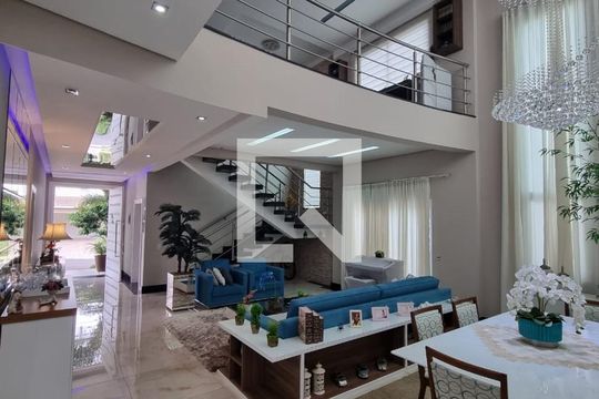 Sala de casa de condomínio para alugar com 4 quartos, 400m² em Jardim Green Park Residence, Hortolândia