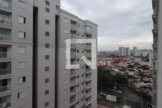 Vista da Sacada da Sala de apartamento à venda com 1 quarto, 38m² em Santa Terezinha, Santo André