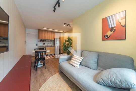 Sala de apartamento à venda com 1 quarto, 34m² em Vila Congonhas, São Paulo