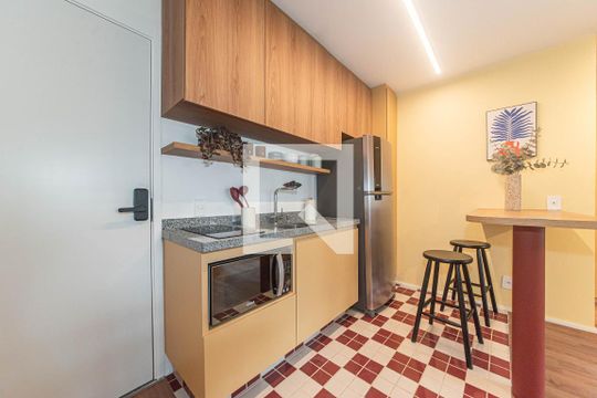 Cozinha de apartamento à venda com 1 quarto, 34m² em Vila Congonhas, São Paulo