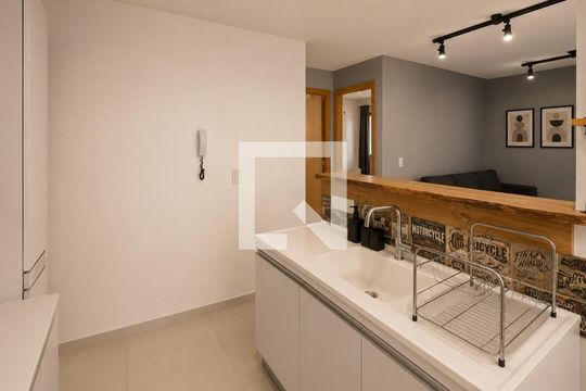 Sala / Cozinha de apartamento para alugar com 2 quartos, 40m² em São José, Canoas