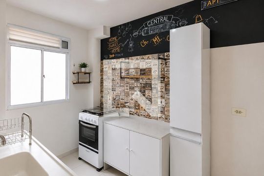 Sala / Cozinha de apartamento para alugar com 2 quartos, 40m² em São José, Canoas
