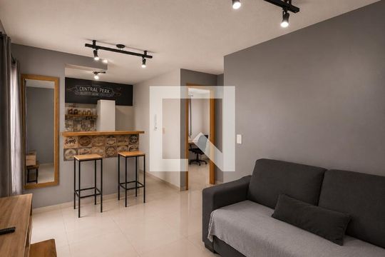 Sala / Cozinha de apartamento para alugar com 2 quartos, 40m² em São José, Canoas