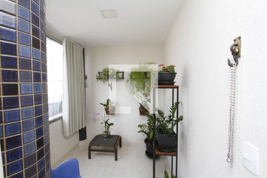Varanda da Sala de apartamento à venda com 3 quartos, 96m² em Barroca, Belo Horizonte