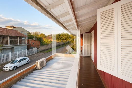 Varanda da sala de casa para alugar com 3 quartos, 120m² em Bom Sucesso, Gravataí