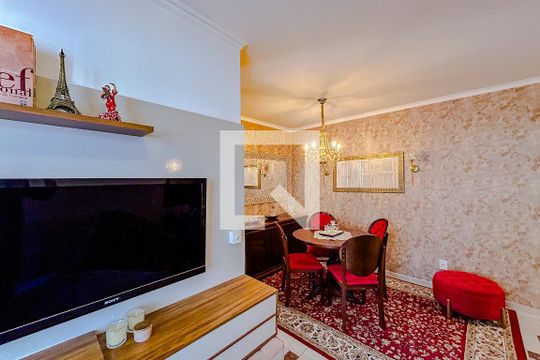 Sala de apartamento para alugar com 1 quarto, 65m² em Vila Bertioga, São Paulo