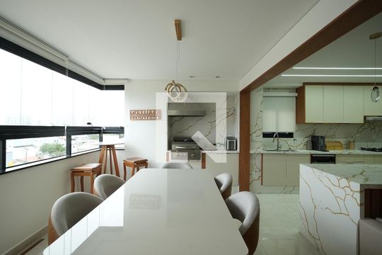 Sala de apartamento à venda com 3 quartos, 125m² em Vila Santa Teresa, Santo André
