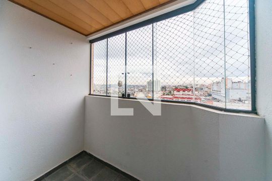 Varanda da Sala de apartamento para alugar com 3 quartos, 75m² em Vila Apiai, Santo André