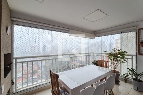 Varanda gourmet de apartamento à venda com 4 quartos, 128m² em Nova Petrópolis, São Bernardo do Campo