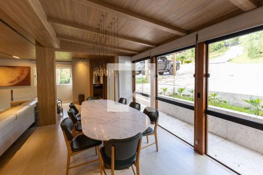 Sala de Jantar de casa de condomínio à venda com 4 quartos, 2117m² em Passárgada, Nova Lima