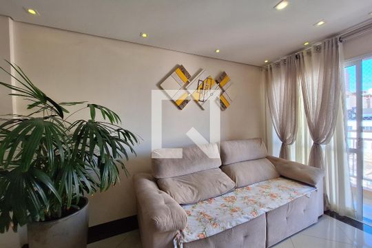Sala  de apartamento à venda com 2 quartos, 63m² em Vila Príncipe de Gales, Santo André