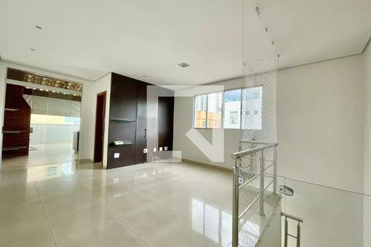 Sala de apartamento para alugar com 2 quartos, 117m² em Castelo, Belo Horizonte