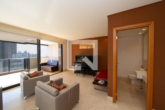 SALA de apartamento para alugar com 4 quartos, 278m² em Funcionários, Belo Horizonte