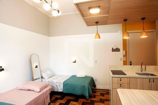 Studio - Sala / Quarto de apartamento para alugar com 1 quarto, 25m² em Centro Histórico, Porto Alegre