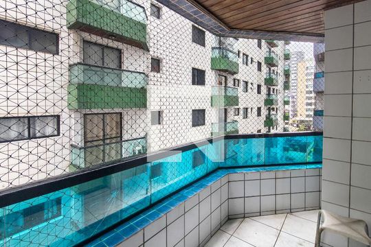 Sacada de apartamento para alugar com 1 quarto, 65m² em Vila Assuncao, Praia Grande