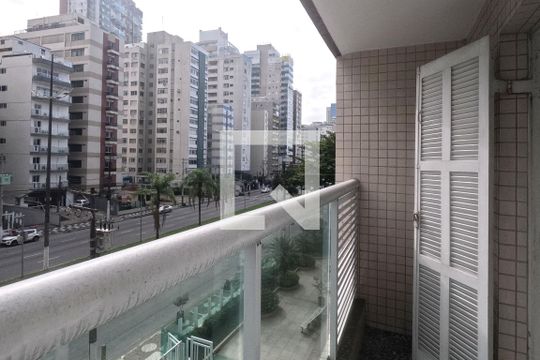 Varanda da Sala de apartamento para alugar com 2 quartos, 90m² em José Menino, Santos