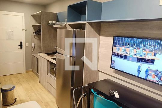 Sala/Quarto de kitnet/studio para alugar com 1 quarto, 26m² em Perdizes, São Paulo
