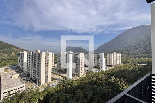 Sala - Vista de apartamento para alugar com 2 quartos, 55m² em Vargem Grande, Rio de Janeiro