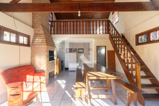 Área comum - Salão de festas de casa de condomínio à venda com 3 quartos, 134m² em Glória, Porto Alegre