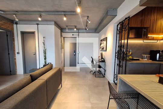 Sala  de apartamento à venda com 2 quartos, 62m² em Vila Apiai, Santo André