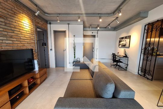 Sala  de apartamento à venda com 2 quartos, 62m² em Vila Apiai, Santo André