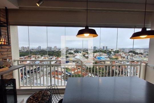 Varanda de apartamento à venda com 2 quartos, 62m² em Vila Apiai, Santo André