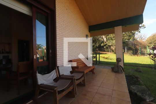 Varanda da Sala de casa à venda com 6 quartos, 330m² em Vila Nova, Novo Hamburgo