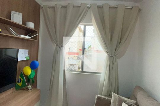 Sala de apartamento à venda com 2 quartos, 47m² em Residencial Cosmos, Campinas