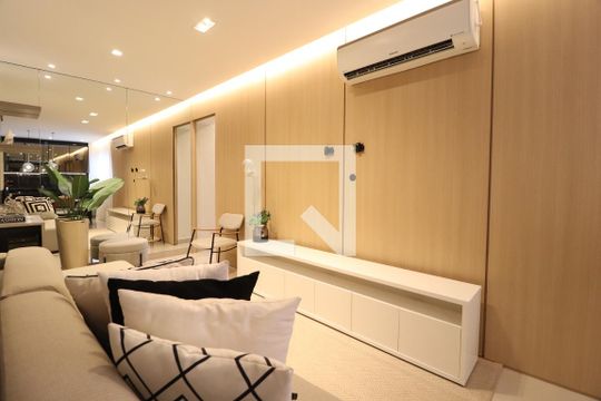 Sala de apartamento para alugar com 2 quartos, 72m² em Cazeca, Uberlândia