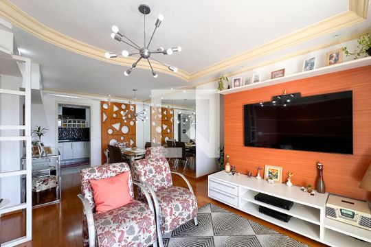 Sala de apartamento à venda com 3 quartos, 107m² em Baeta Neves, São Bernardo do Campo