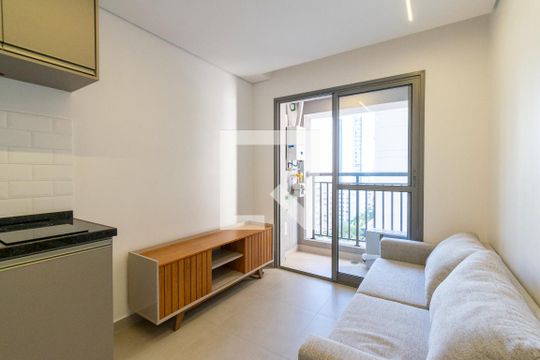 Sala  de apartamento para alugar com 1 quarto, 28m² em Jardim Prudência, São Paulo