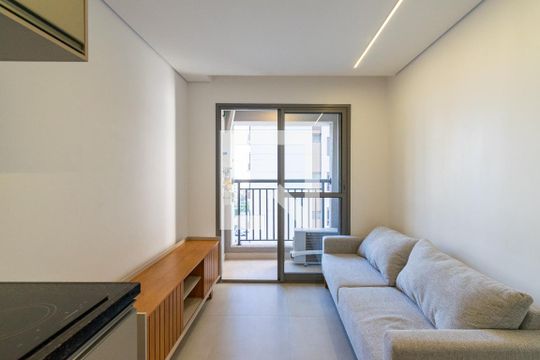 Sala  de apartamento para alugar com 1 quarto, 28m² em Jardim Prudência, São Paulo