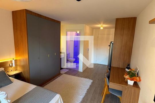Sala/Quarto de apartamento à venda com 1 quarto, 29m² em Vila Clementino, São Paulo