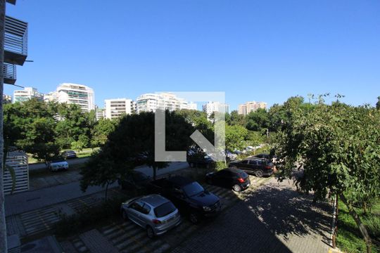 Sala - Vista de apartamento à venda com 2 quartos, 55m² em Barra Olímpica, Rio de Janeiro