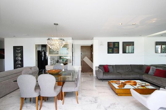 Sala de apartamento para alugar com 4 quartos, 183m² em Belvedere, Belo Horizonte