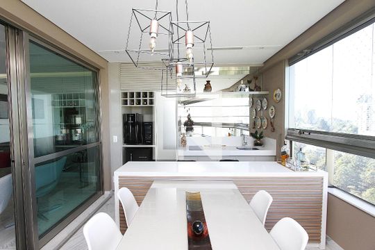 Varanda da Sala de apartamento para alugar com 4 quartos, 183m² em Belvedere, Belo Horizonte