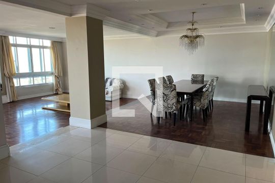 Sala 1 de apartamento para alugar com 4 quartos, 476m² em Boqueirão, Santos