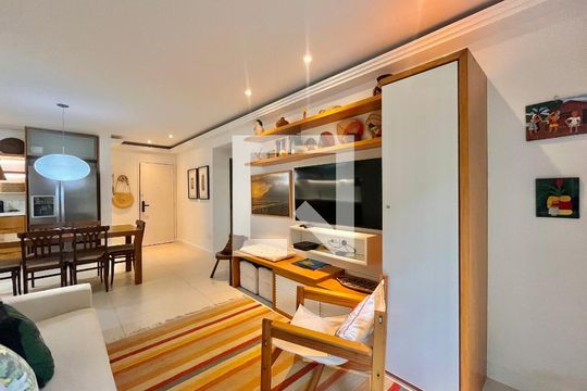 Sala  de apartamento à venda com 1 quarto, 74m² em Lagoa, Rio de Janeiro