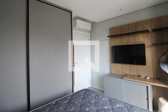 Quarto climatizado de apartamento para alugar com 1 quarto, 53m² em Bigorrilho, Curitiba