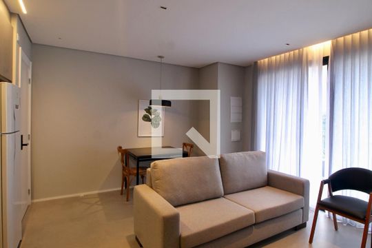 Sala & Jantar de apartamento para alugar com 1 quarto, 53m² em Bigorrilho, Curitiba