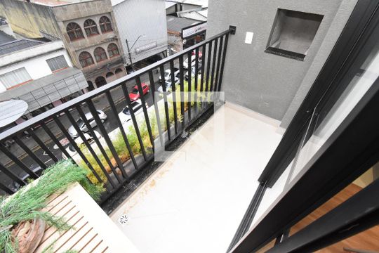 Sacada da Sala de apartamento à venda com 2 quartos, 51m² em Centro, Curitiba