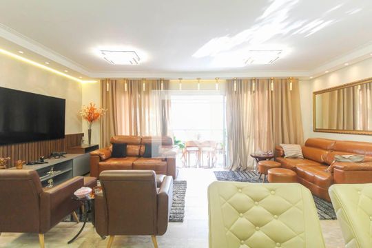 Sala de apartamento à venda com 3 quartos, 127m² em Jardim Independência (são Paulo), São Paulo