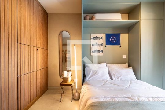 Sala/Quarto de kitnet/studio para alugar com 1 quarto, 26m² em Pompeia, São Paulo