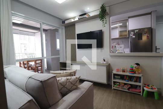 Sala de apartamento para alugar com 2 quartos, 59m² em Vila Sao Pedro, Santo André