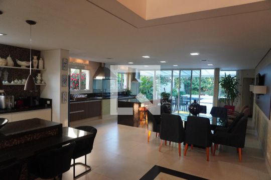 Sala de Jantar de casa de condomínio à venda com 3 quartos, 500m² em Residencial Zero (tambore), Santana de Parnaíba
